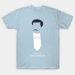 Johann Strauss III - Minimalist Portrait T-Shirt